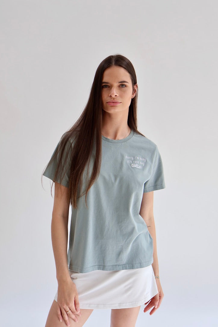 Sorry I'm Busy, It's Race Day Womens Shirt