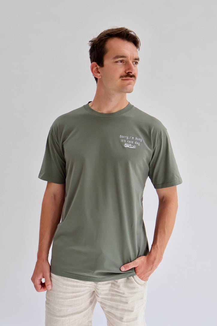 Sorry I'm Busy, It's Race Day Mens Shirt