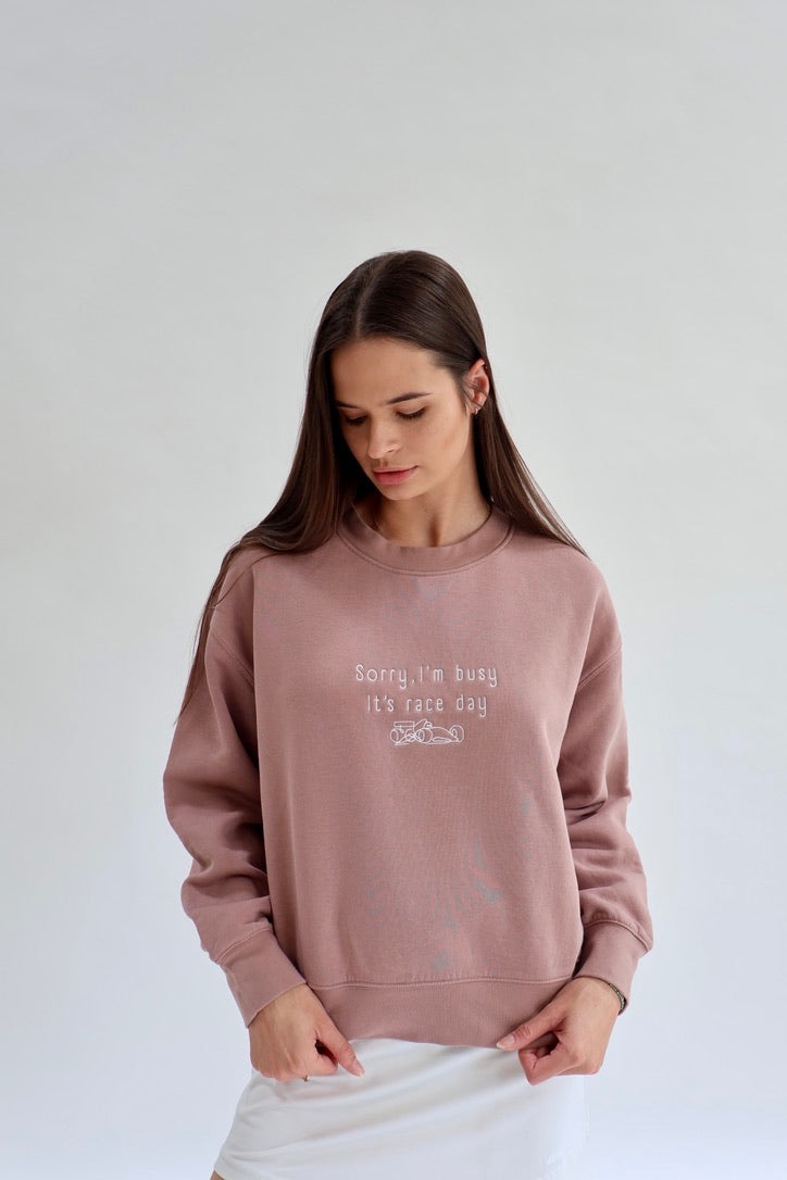 Sorry I'm Busy, It's Race Day Womens Jumper