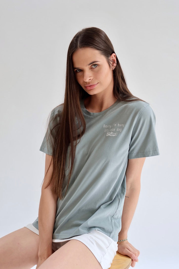 Sorry I'm Busy, It's Race Day Womens Shirt