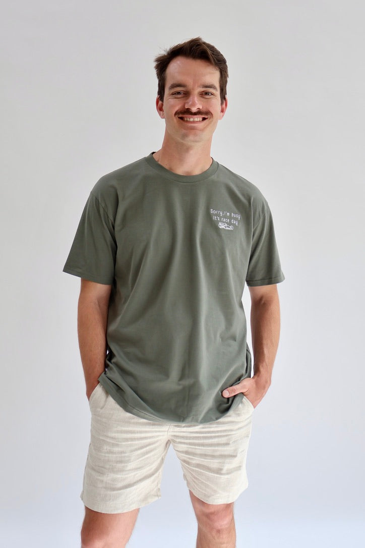 Sorry I'm Busy, It's Race Day Mens Shirt